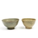 Thailand, two Sawankhalok celadon-glazed bowls, 14th-16th century,