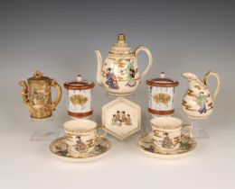 Japan, a collection of Satsuma porcelain, 19th century,