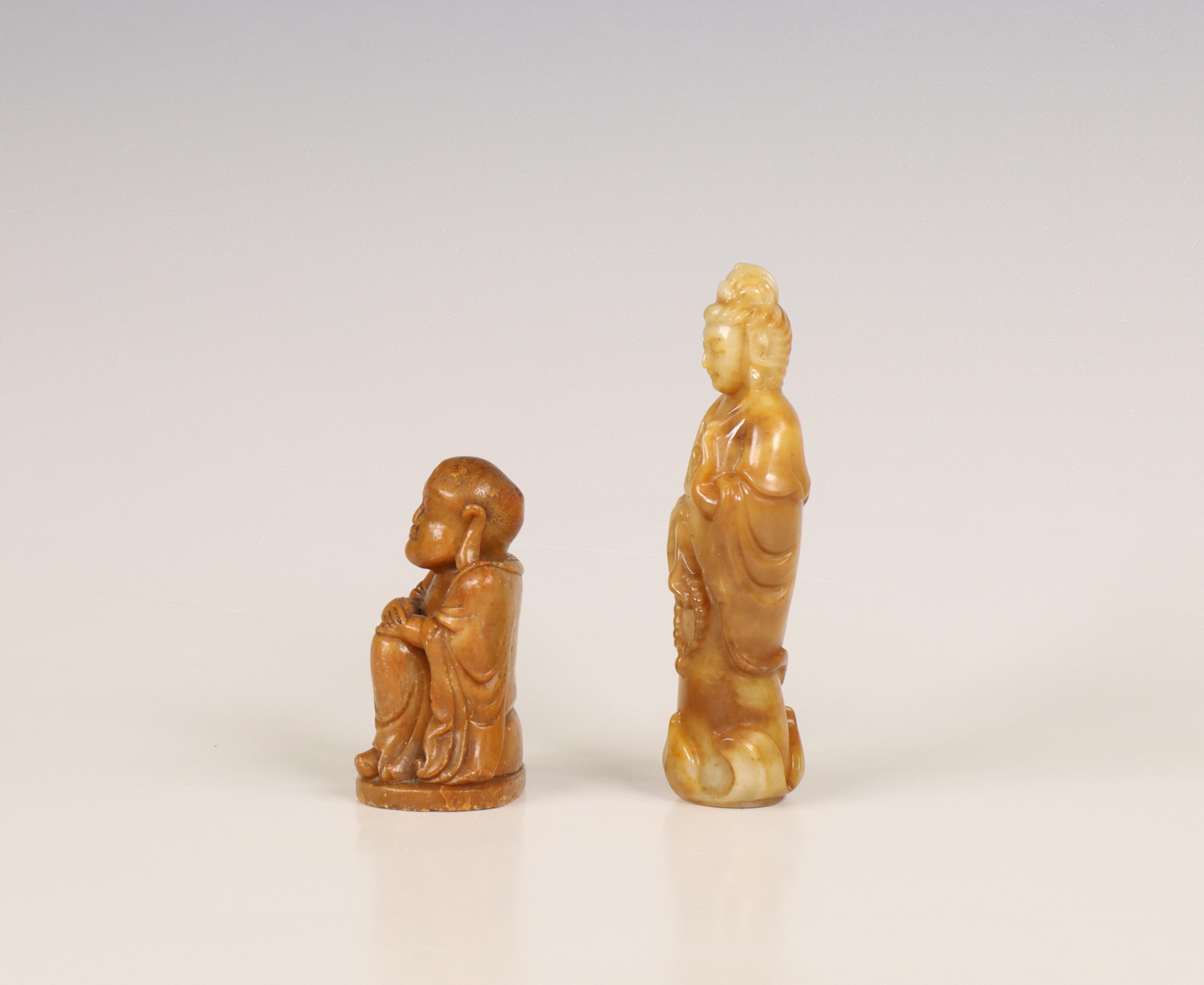 China, two Shushan carvings, - Image 3 of 6
