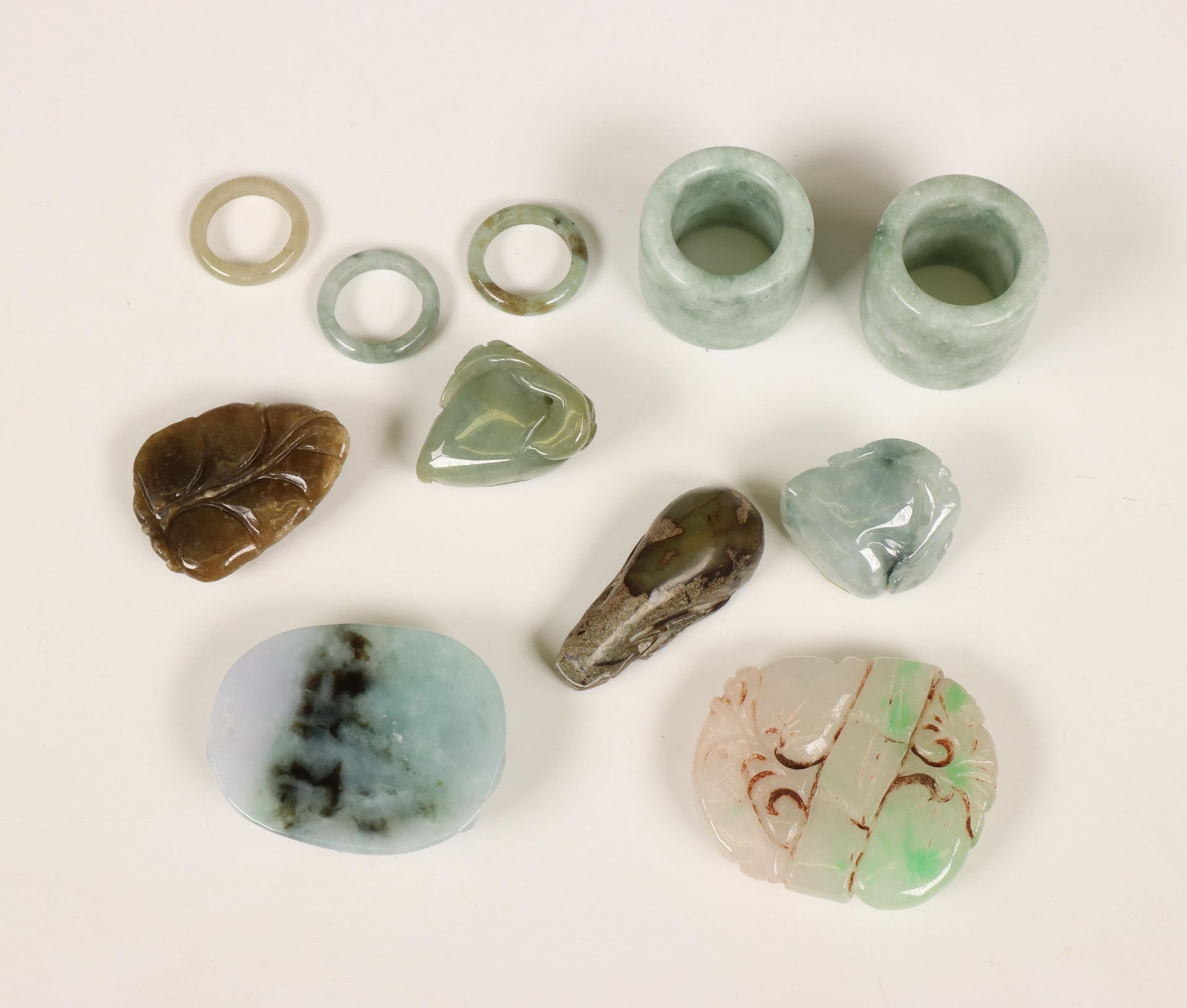 China, a small collection of jadeite and hardstone carvings, mainly 20th century, - Image 2 of 2