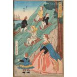 Japan, woodblock print by Utagawa Yoshikazu (act. 1850-1870),