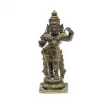 South India, Tamil Nadu, Nayak Period, a bronze and brass standing Rama, 17th-18th century