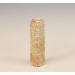 China, a seven-tiered jade cong, possibly Liangzhu culture, 3300-2300 BC,