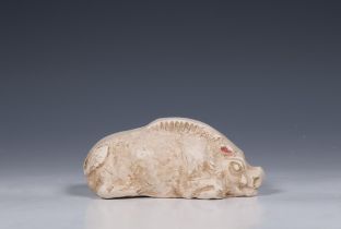 China, pottery model of a pig, possibly Tang dynasty (618-906),