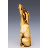 Japan stag-horn netsuke, Edo/Meiji period;