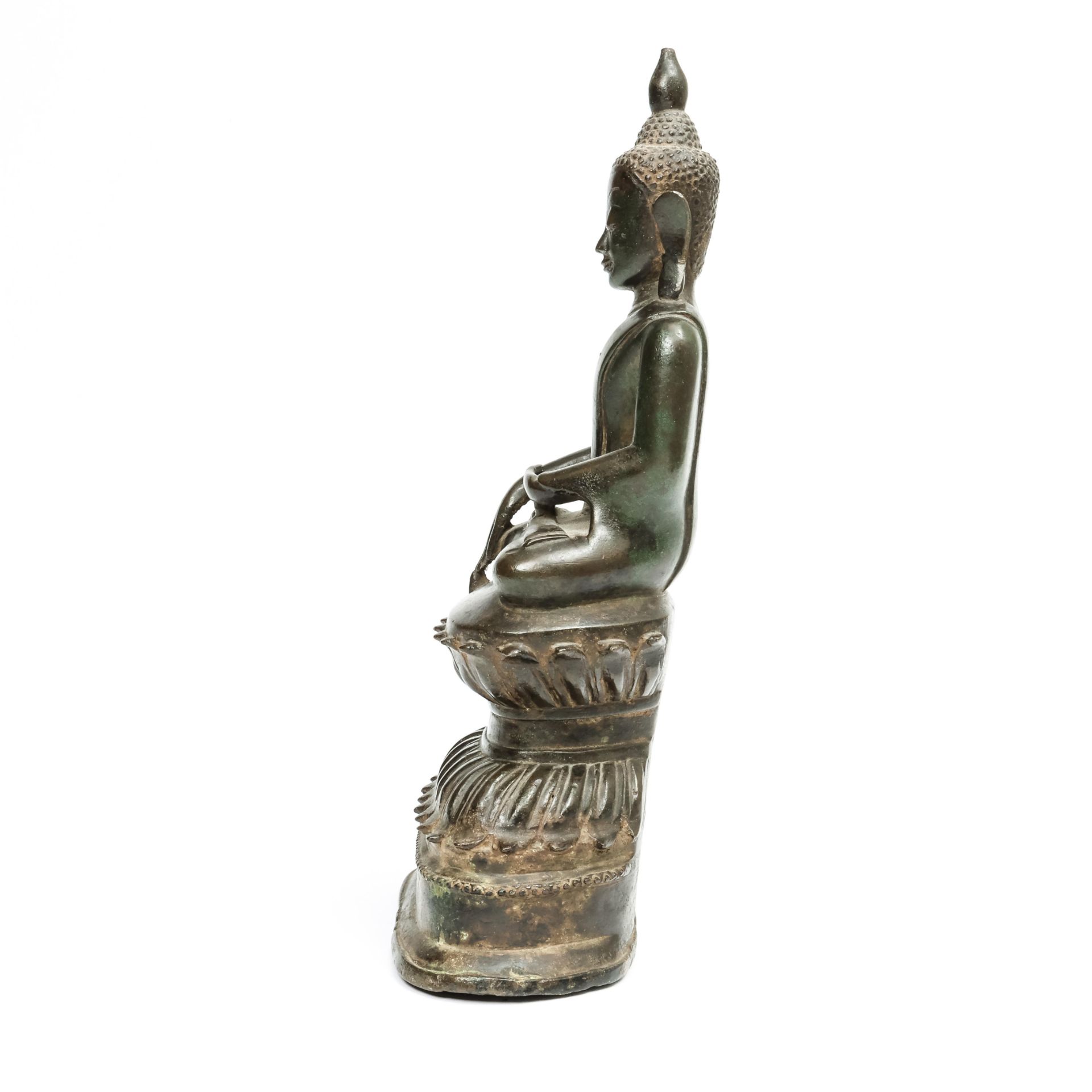 Burma, Shan, a bronze seated Buddha Shakyamuni, late 18th century, - Image 2 of 6