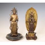 Japan, two lacquer figures of Buddha Amitabha, Meiji period (1868-1912),