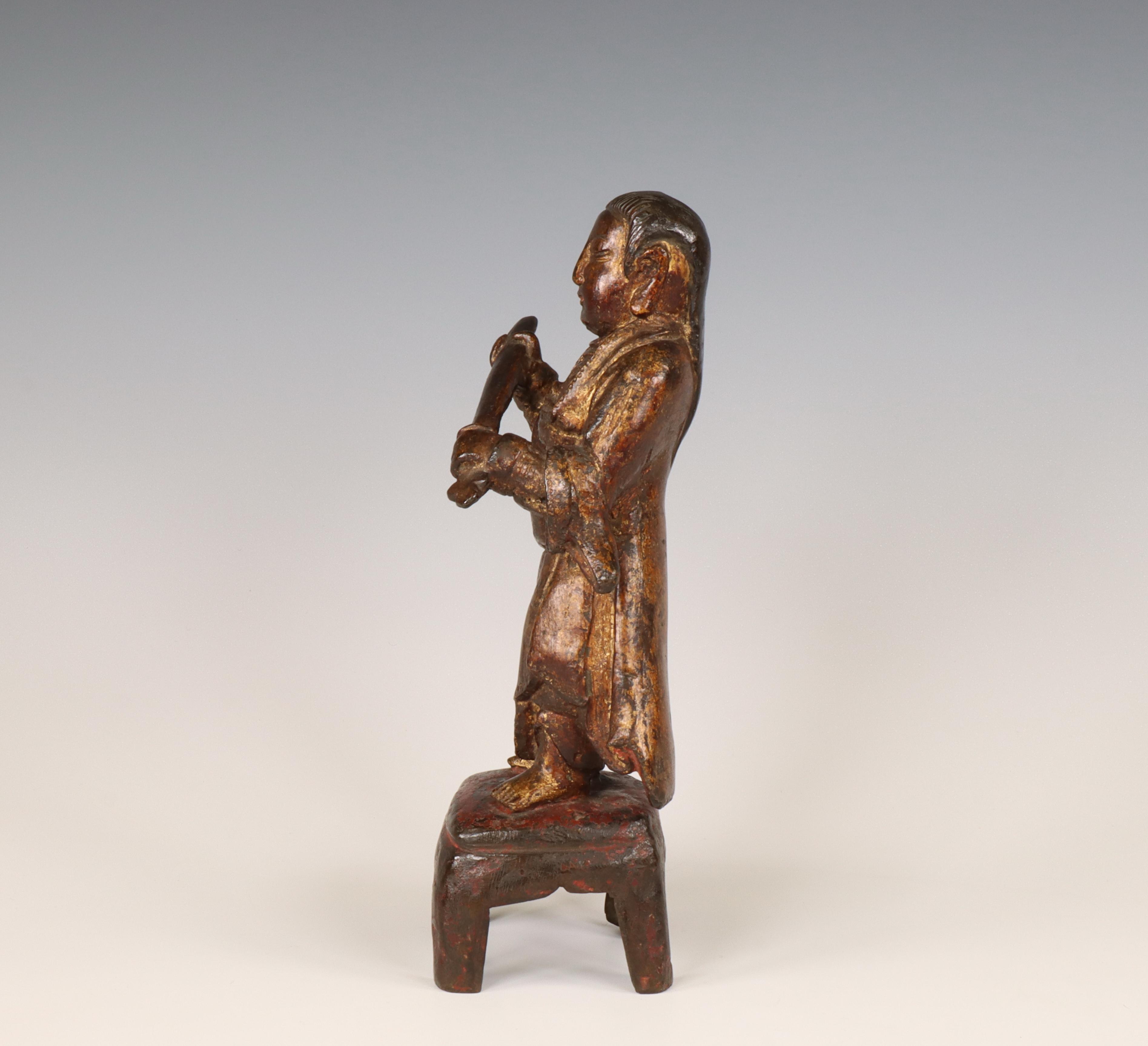 China, a lacquered bronze figure of a Zhen Wu, Ming dynasty, 16th century, - Image 6 of 6