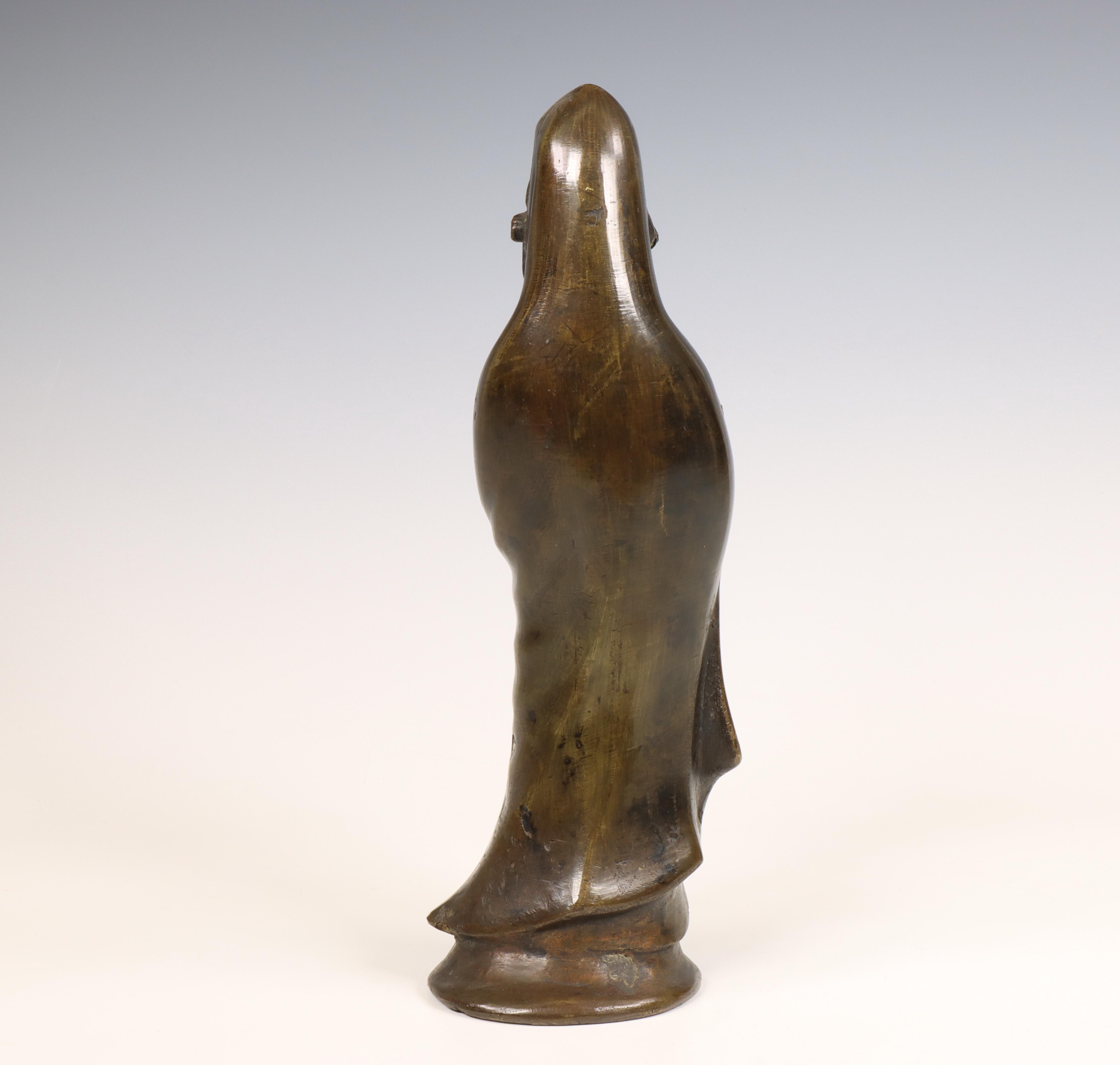 China, a bronze model of Guanyin, 20th century, - Image 2 of 2