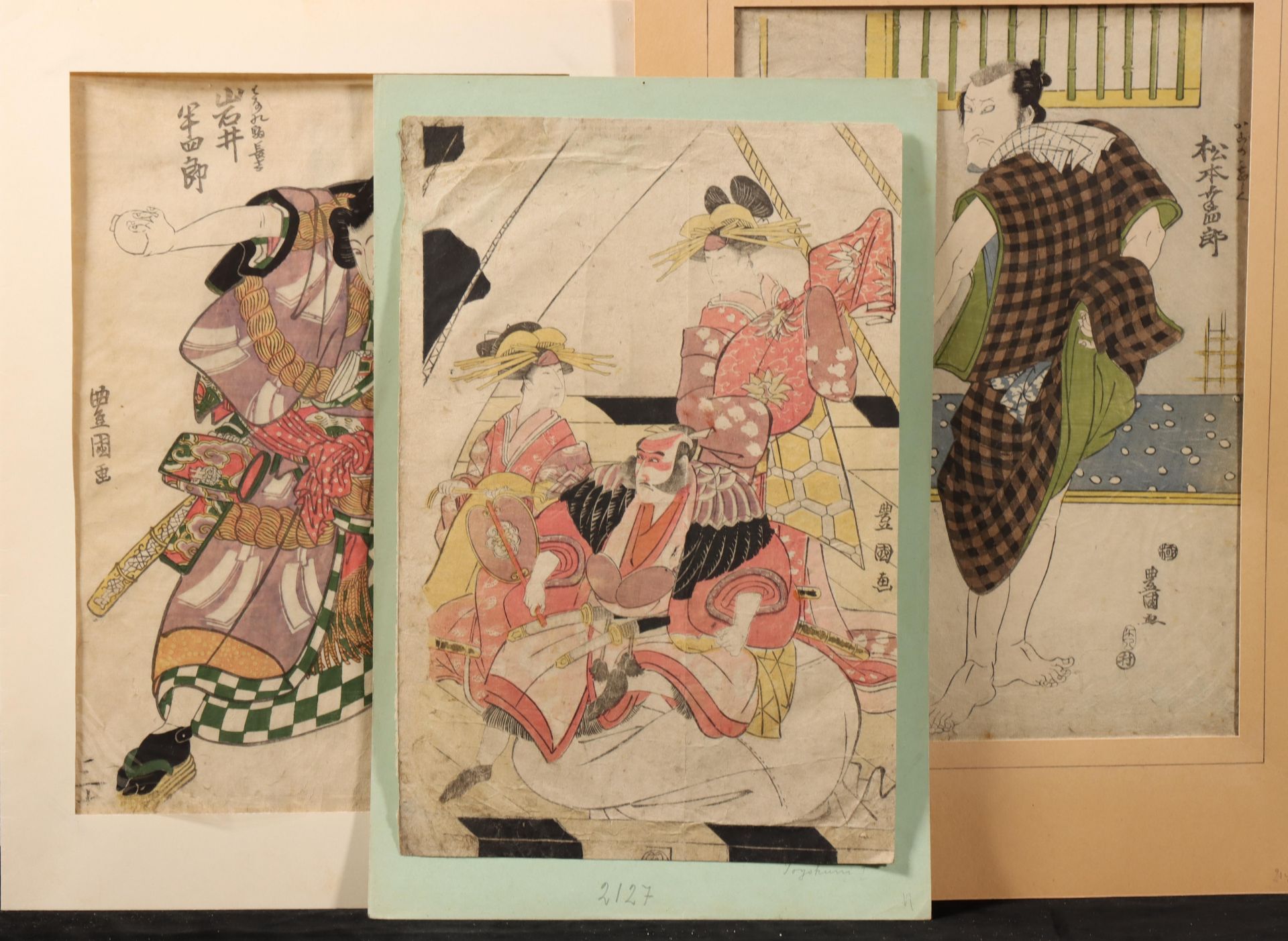 Japan, five woodblock prints by Utagawa Toyokuni (1769-1825) - Bild 2 aus 3