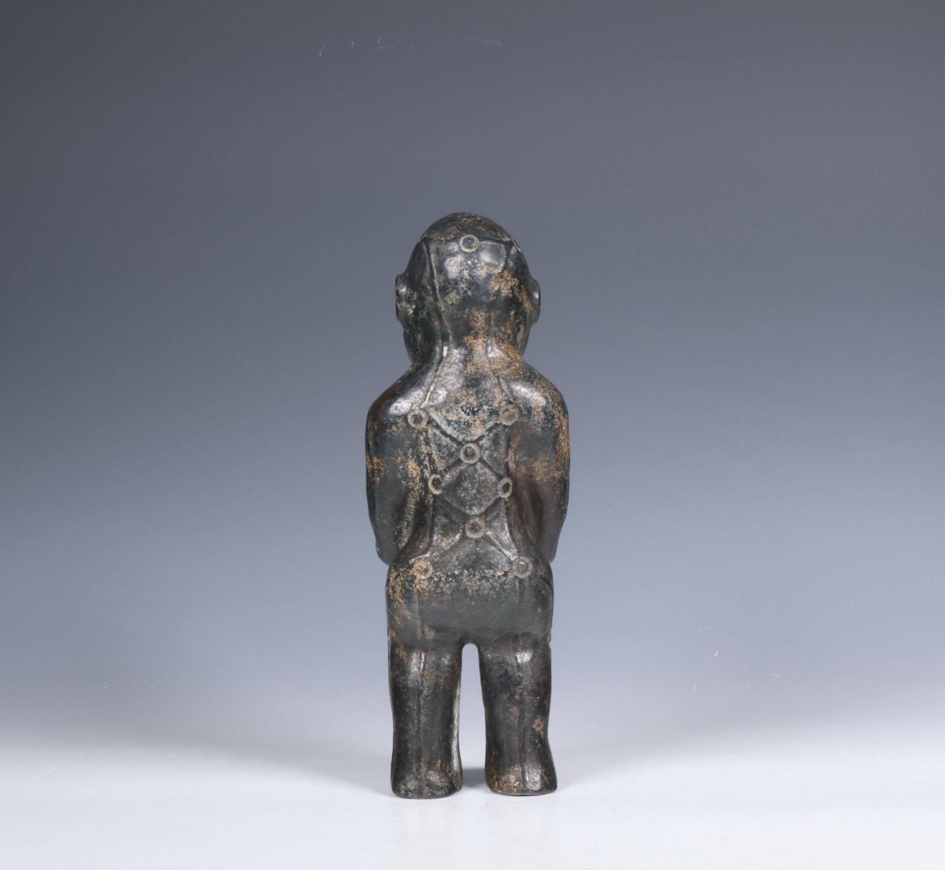 China, black stone medical figure, - Image 2 of 6