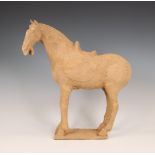 China, pottery model of a horse, probably Tang dynasty (618-906),