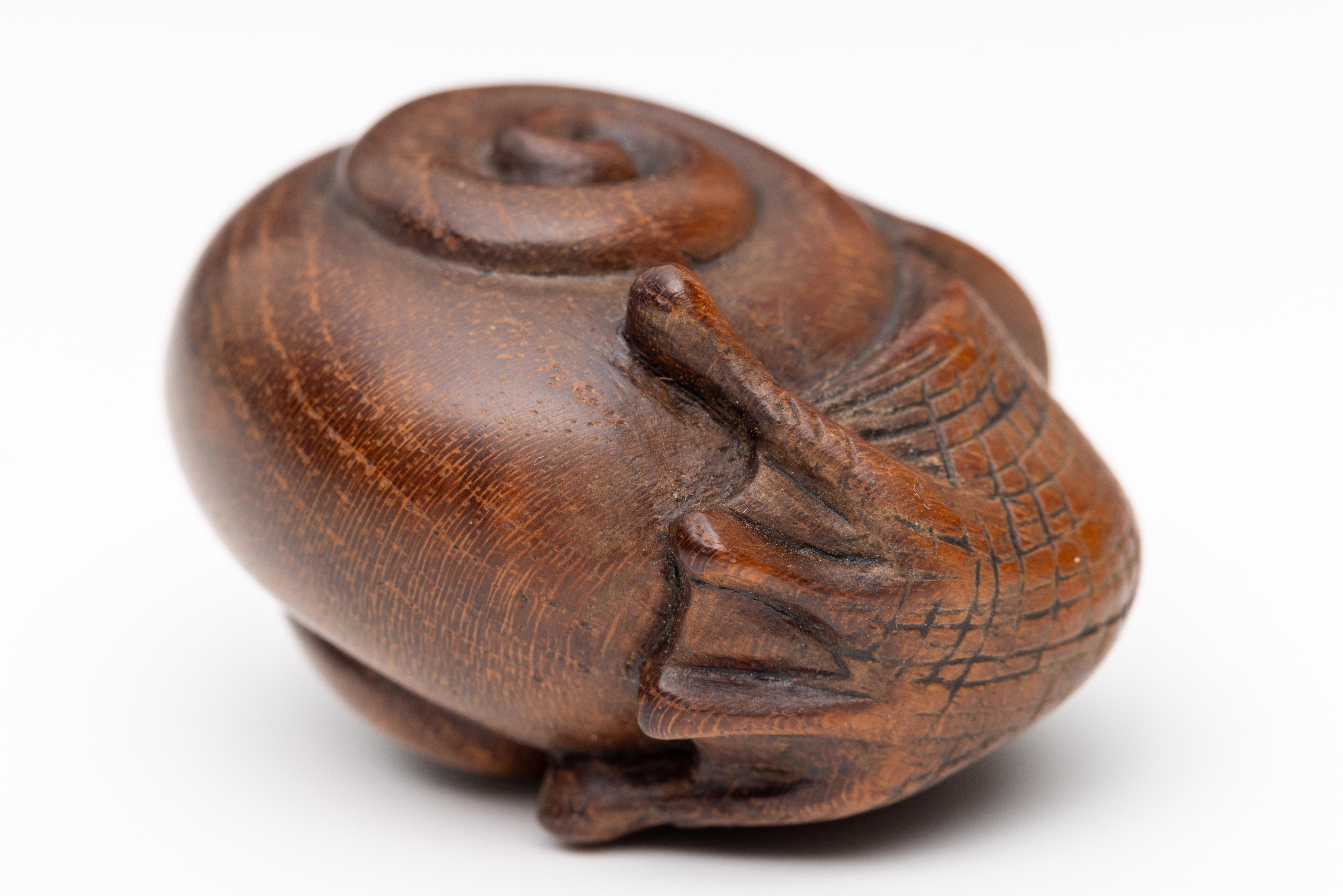 Japan, wooden netsuke, Meiji/Taisho period; - Image 2 of 3