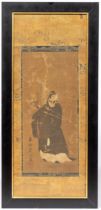 China, a painting on silk, 19th century,