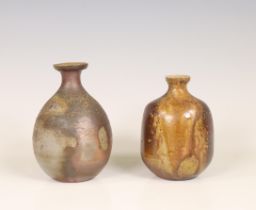 Japan, two earthenware vases, 20th century,