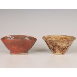 Japan, two ceramic chawan, modern,