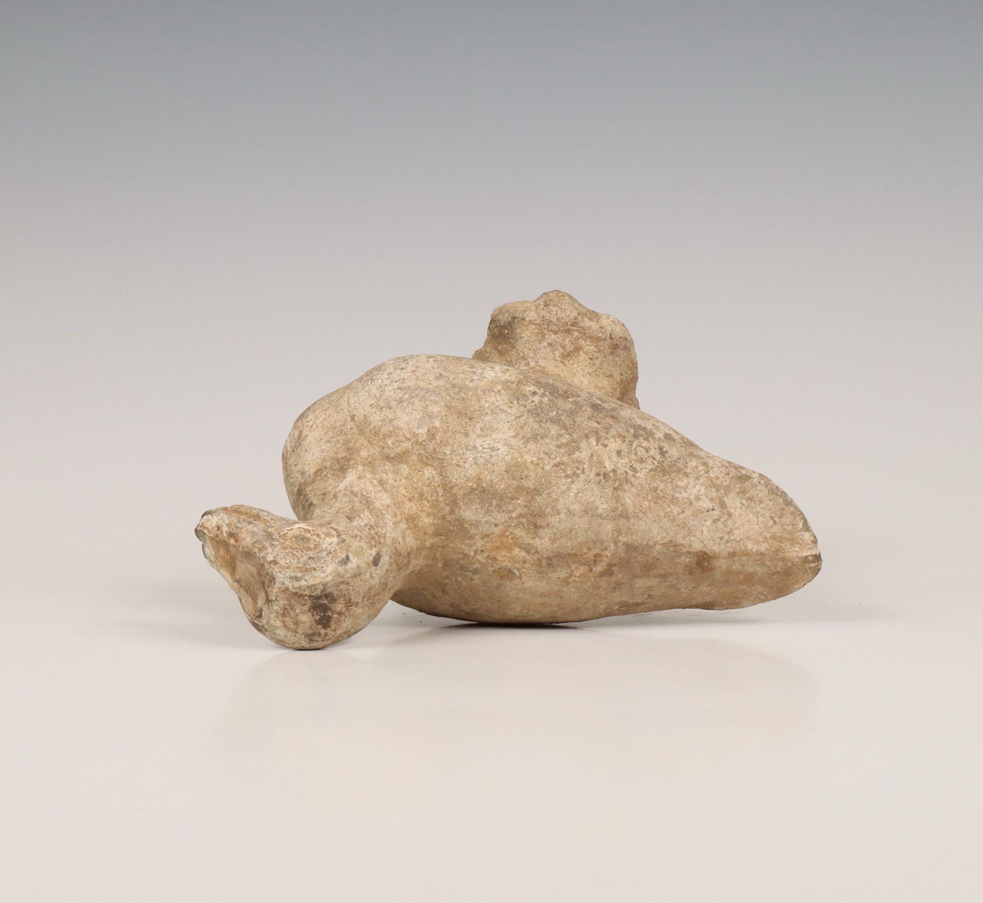 China, grey pottery model of a duck, probably Han dynasty (206 BC-220 AD), - Image 4 of 6