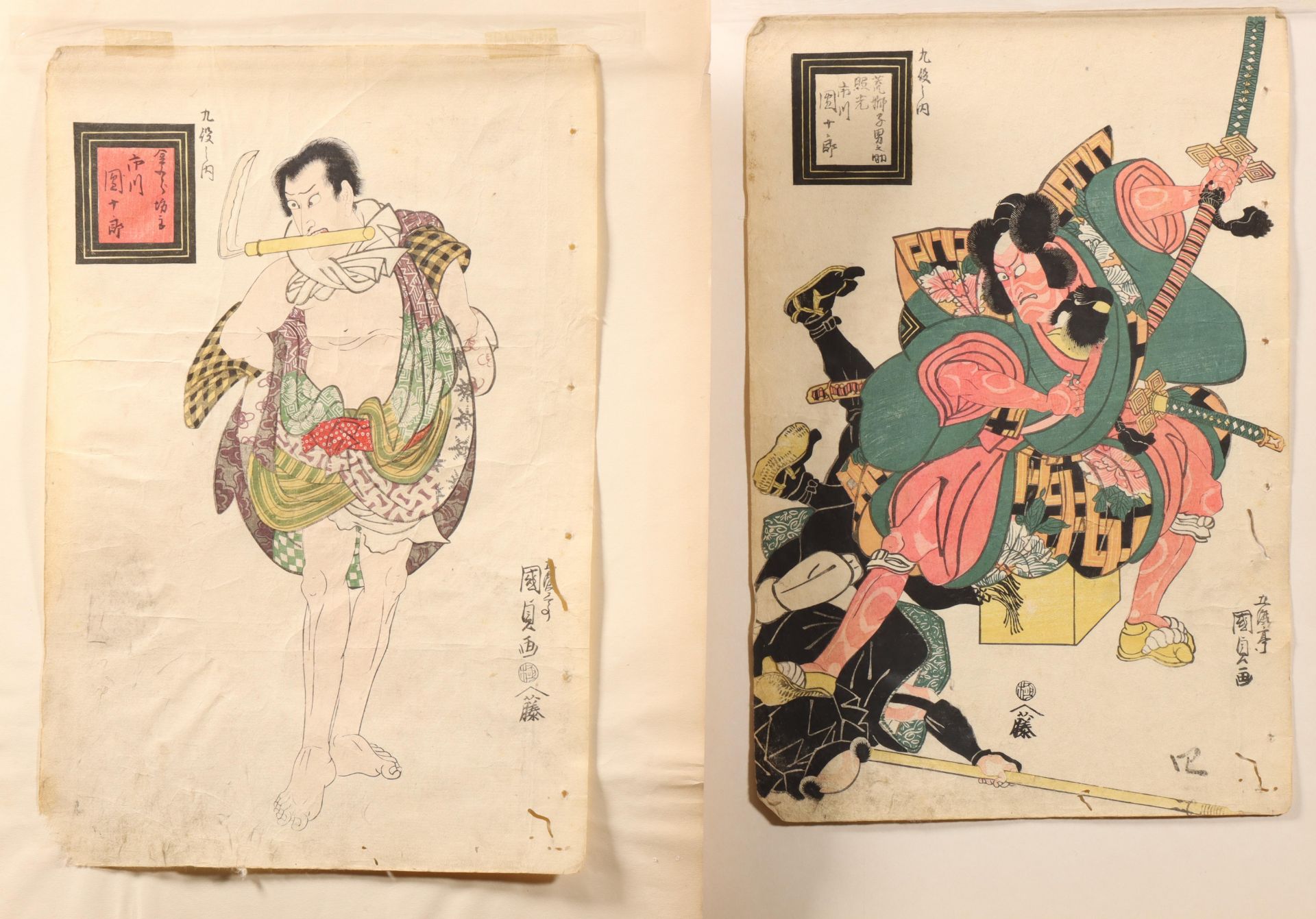 Japan, four woodblock prints Utagawa Kunisada (1786-1865) - Bild 3 aus 3