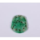China, apple-green jadeite pendant,