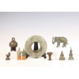 Thailand, a collection of antique bronze objects,