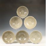 China, collection of twelve celadon-glazed bowls, Northern Song dynasty, 10th-12th century,