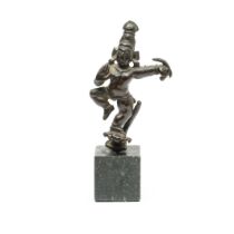 South India, Tamil Nadu, Viyajanagar Period, a bronze figure of Krishna Kaliyadamana, ca. 16th centu