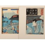 Japan, collection of woodblock prints, 19th century