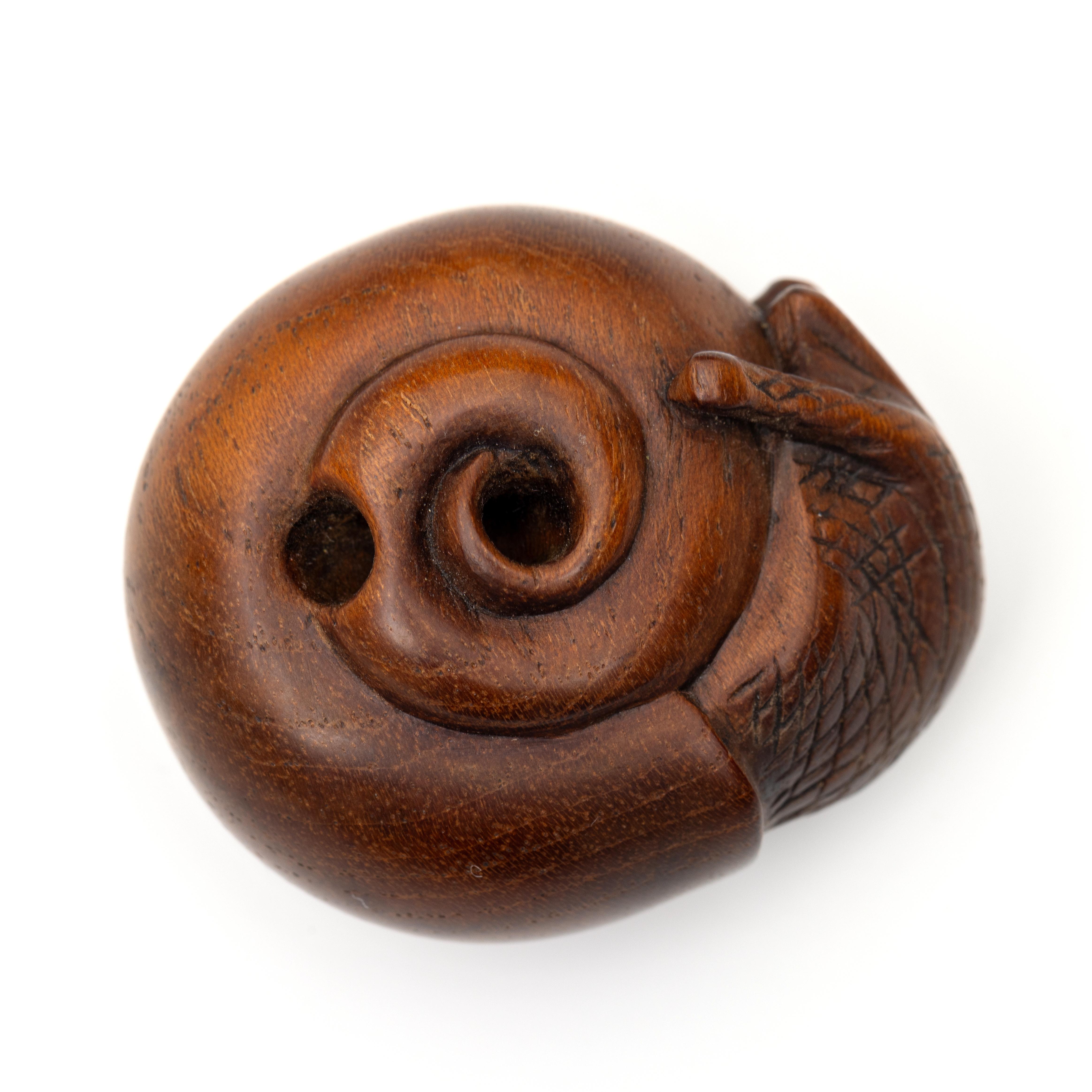 Japan, wooden netsuke, Meiji/Taisho period; - Image 3 of 3