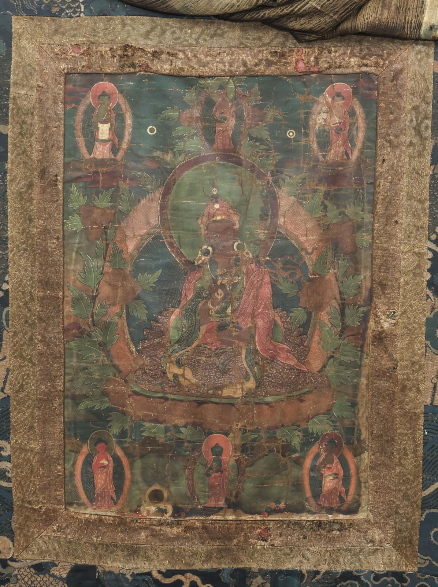 TIbet, a thangka depicting Padmasambhava, 19th century, - Image 3 of 3
