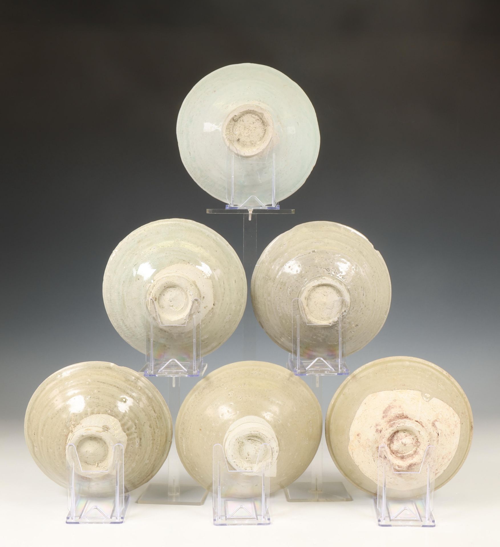 China, collection of twelve celadon-glazed bowls, Northern Song dynasty, 10th-12th century, - Image 3 of 5