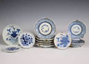 Japan, collection of blue and white dishes, 19th/ 20th century,
