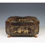 China, export lacquer box, circa 1900,