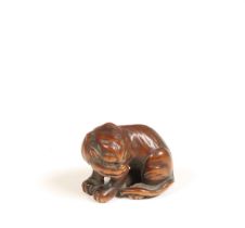 Japan, boxwood netsuke, 'Tiger', Edo period (1615-1868);