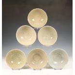 China, collection of twelve celadon-glazed bowls, Northern Song dynasty, 10th-12th century,