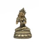 Tibet, a bronze seated Tara, 19th century or earlier,