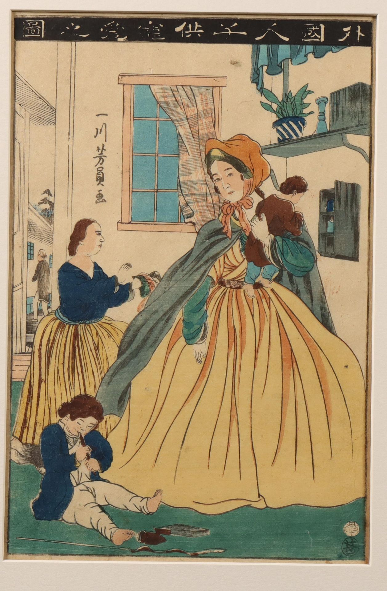 Japan, woodblock print by Utagawa Yoshikazu (act. 1850-1870),