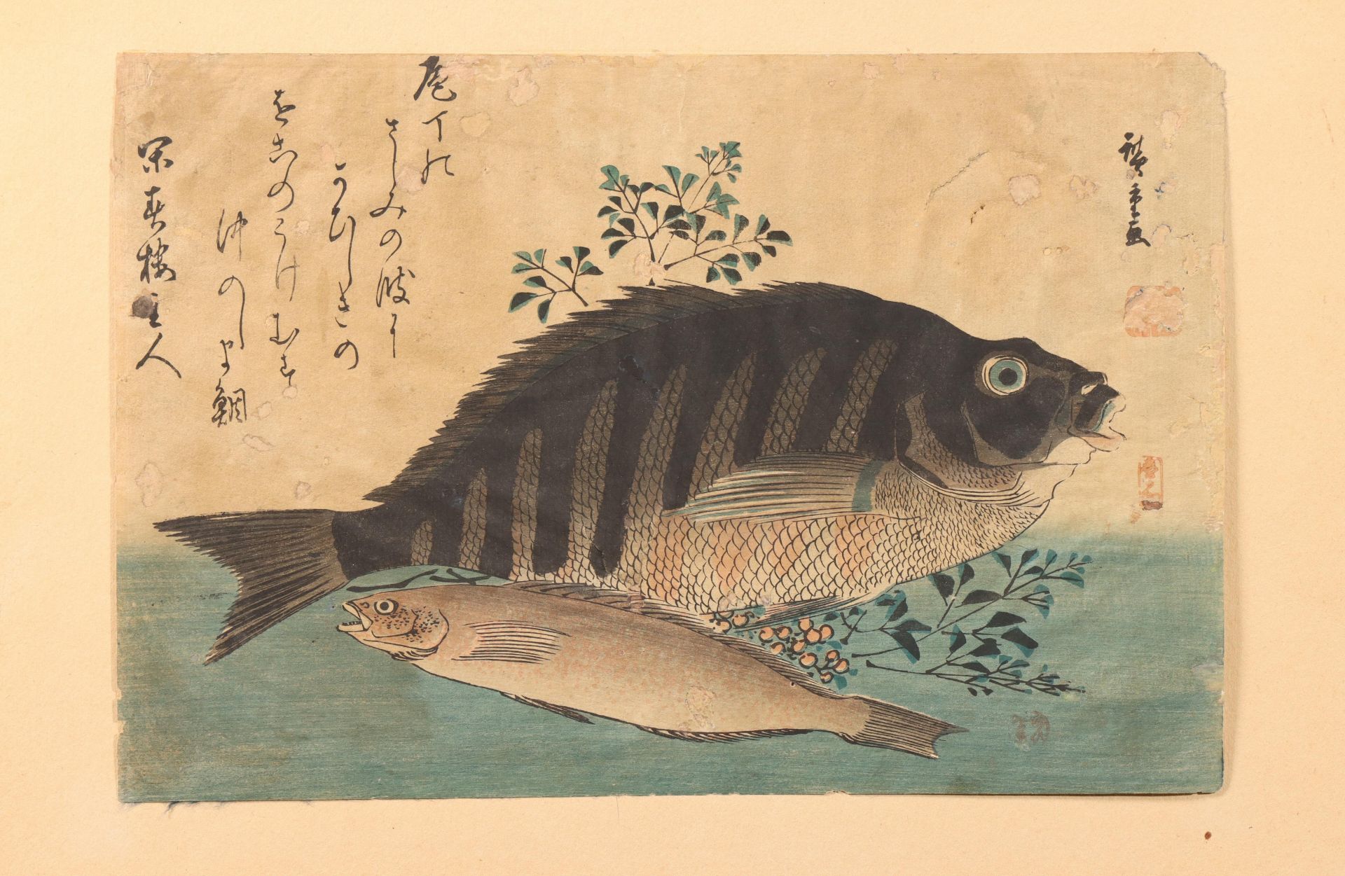 Japan, two woodblock prints, by Utagawa Hiroshige (1797-1858), most probably late impressions