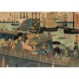 Japan, woodblock print by Utagawa Hiroshige II (1826-1869),