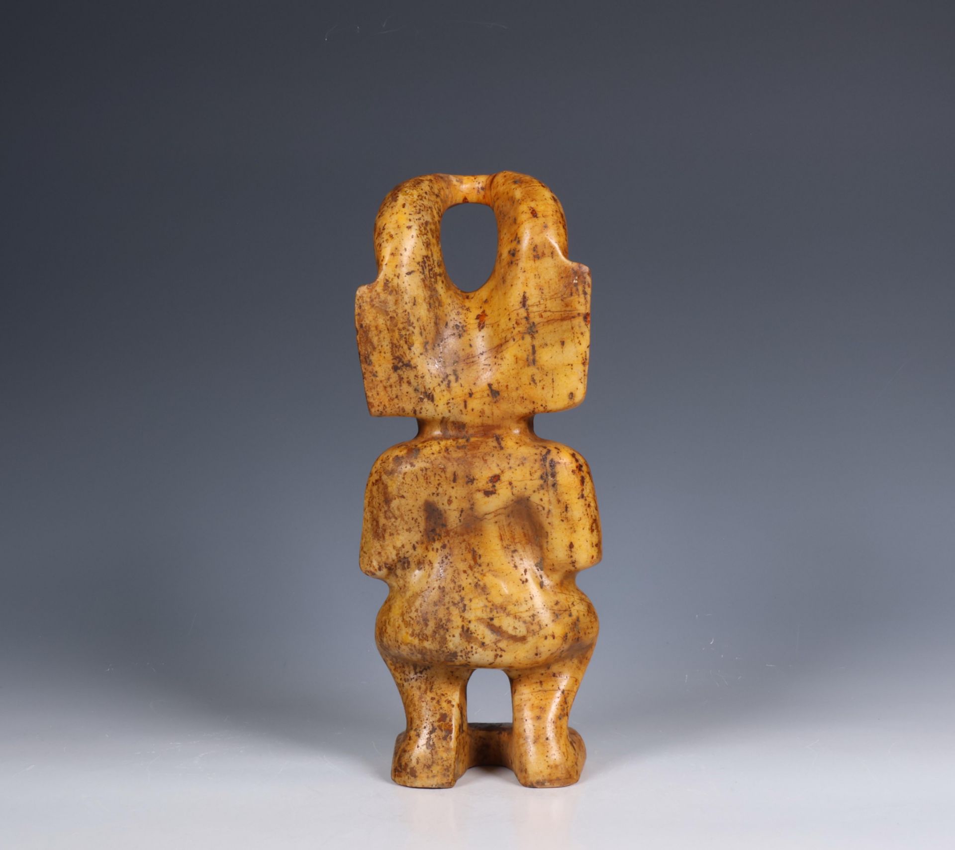 China, shoushan soapstone figure of the Sun god, - Bild 2 aus 6