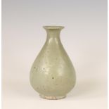 Korea, celadon-glazed vase, late Goryo/ early Joseon dynasty, 14th-15th century,