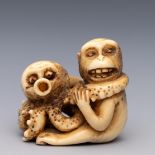 Japan, stag-hor netsuke,Meiji/Thaisho period;