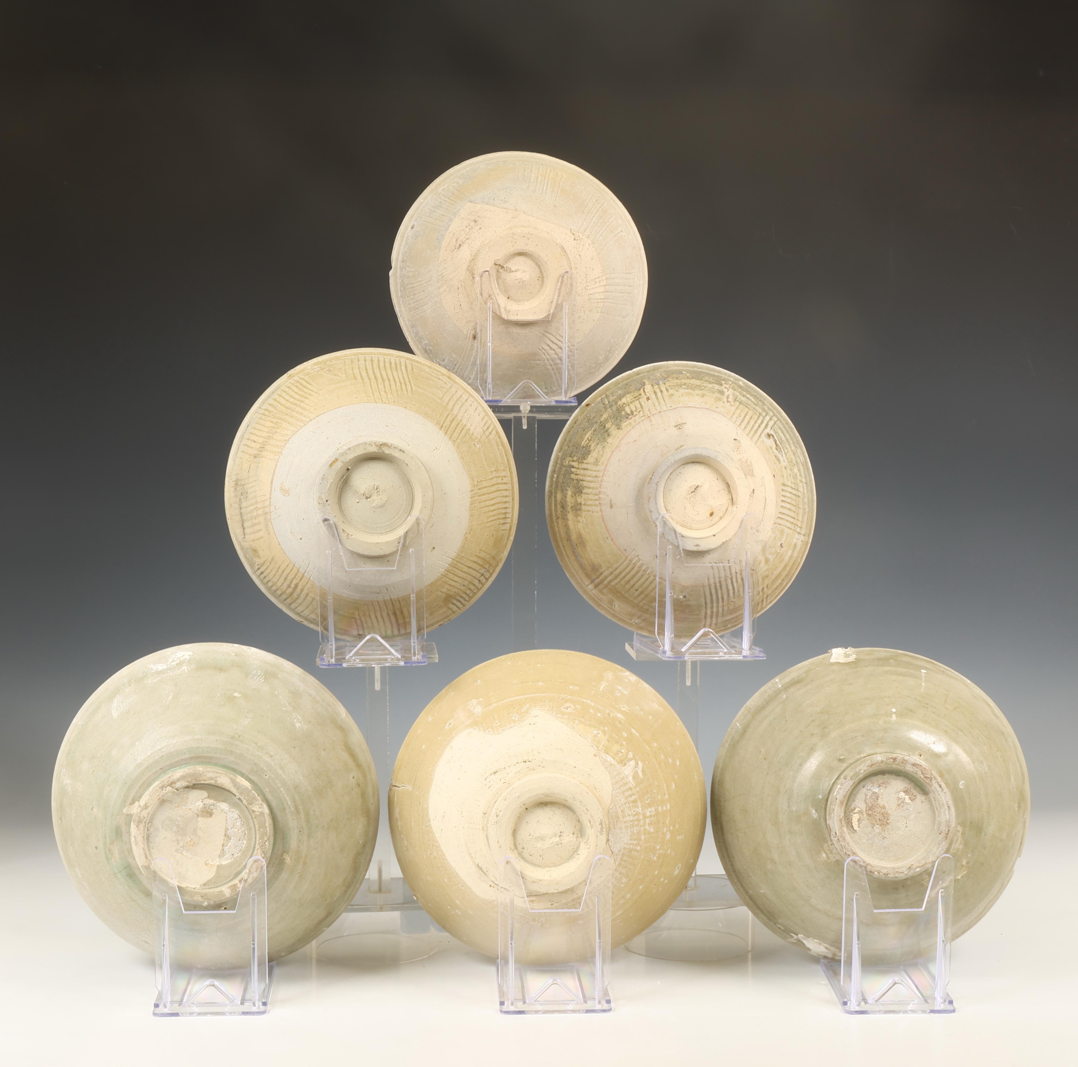China, collection of eighteen celadon-glazed bowls, Northern Song dynasty, 10th-12th century, - Image 2 of 7