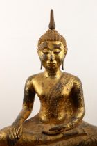 Thailand, a fine seated gilded bronze figure of a seated Buddha, Ratnakosin, early 19th century