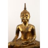 Thailand, a fine seated gilded bronze figure of a seated Buddha, Ratnakosin, early 19th century