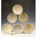 China, collection of various celadon-glazed bowls, Northern Song dynasty, 10th-12th century,