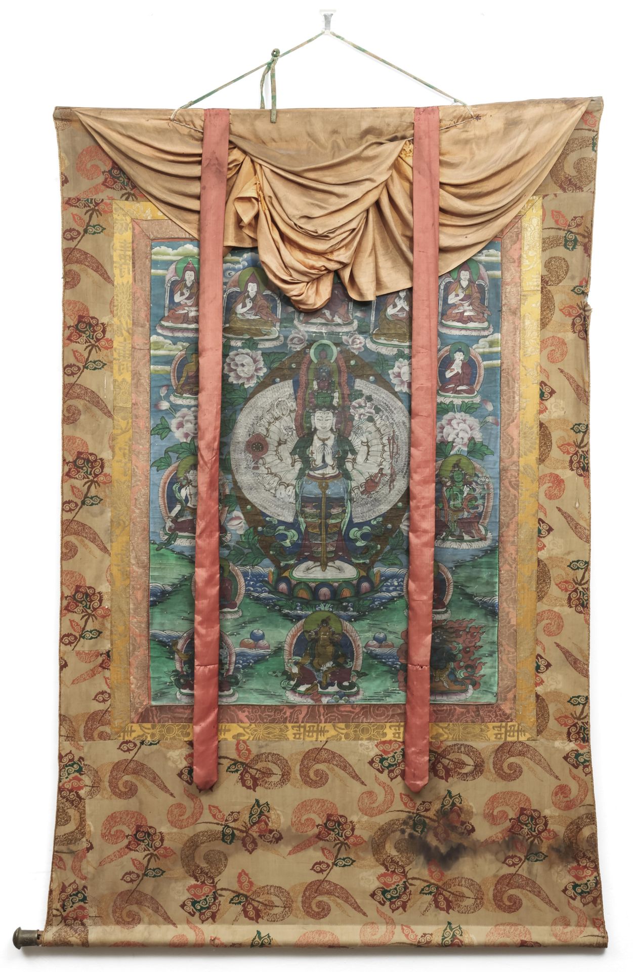 Nepal, a thangka depicting Avalokiteshvara, 20th century, - Image 4 of 4