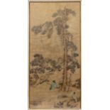 China, a painting on silk, 19th century,
