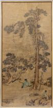 China, a painting on silk, 19th century,
