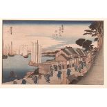 Japan, collection of woodblock prints, Hiroshige