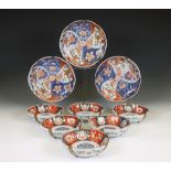 Japan, two sets of Imari dishes, Meiji period (1868-1912),